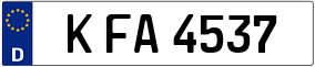 Trailer License Plate